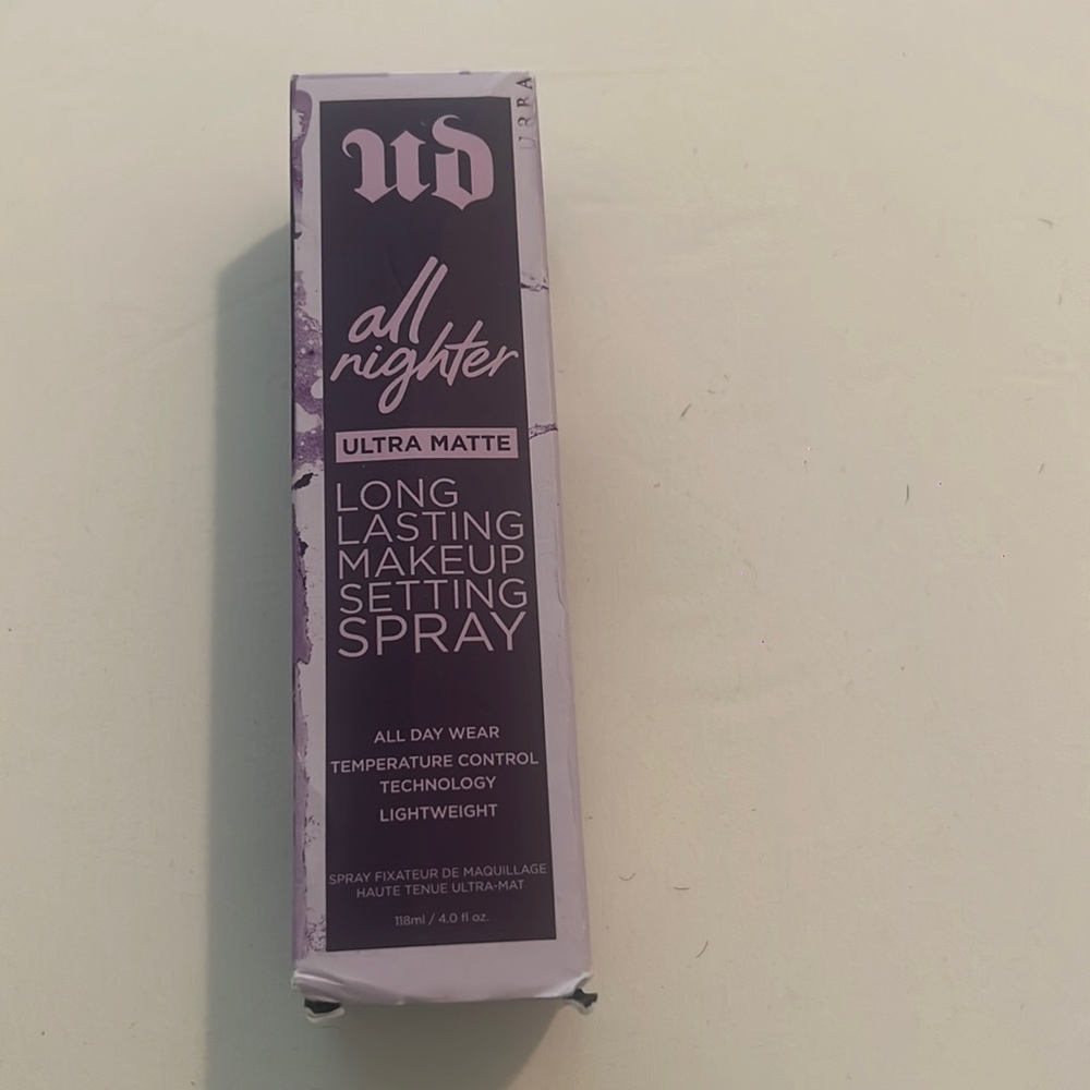 All nighter setting spray